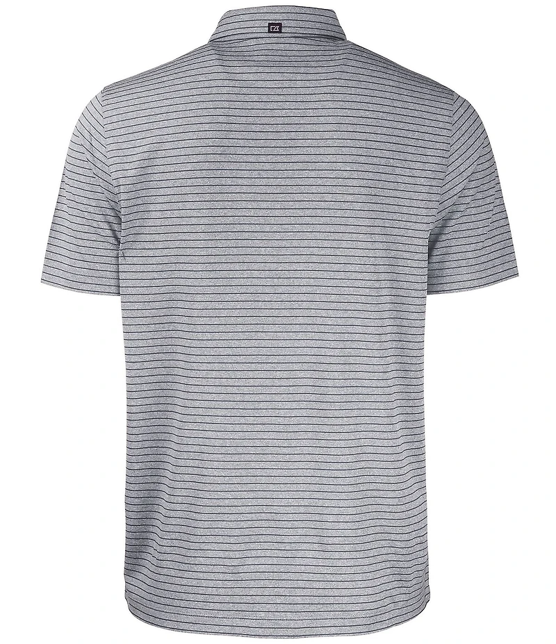 Cutter & Buck Big & Tall Performance Stretch Forge Eco Heather Stripe Short Sleeve Polo Shirt