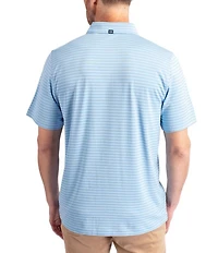 Cutter & Buck Big & Tall Performance Stretch Forge Eco Heather Stripe Short Sleeve Polo Shirt