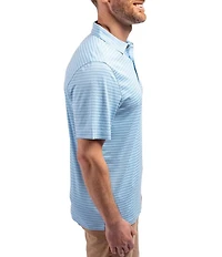 Cutter & Buck Big & Tall Performance Stretch Forge Eco Heather Stripe Short Sleeve Polo Shirt
