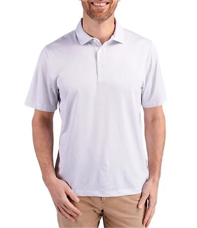 Cutter & Buck Big & Tall Performance Stretch Forge Eco Symmetry Print Sleeve Polo Shirt