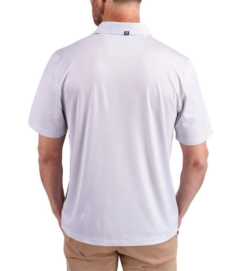 Cutter & Buck Big & Tall Performance Stretch Forge Eco Symmetry Print Sleeve Polo Shirt
