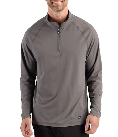 Cutter & Buck Big & Tall Prospect Featherlight Stretch Quarter Zip Pullover