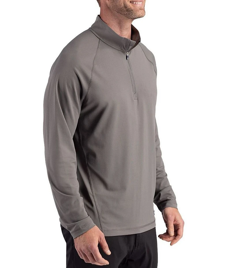 Cutter & Buck Big & Tall Prospect Featherlight Stretch Quarter Zip Pullover