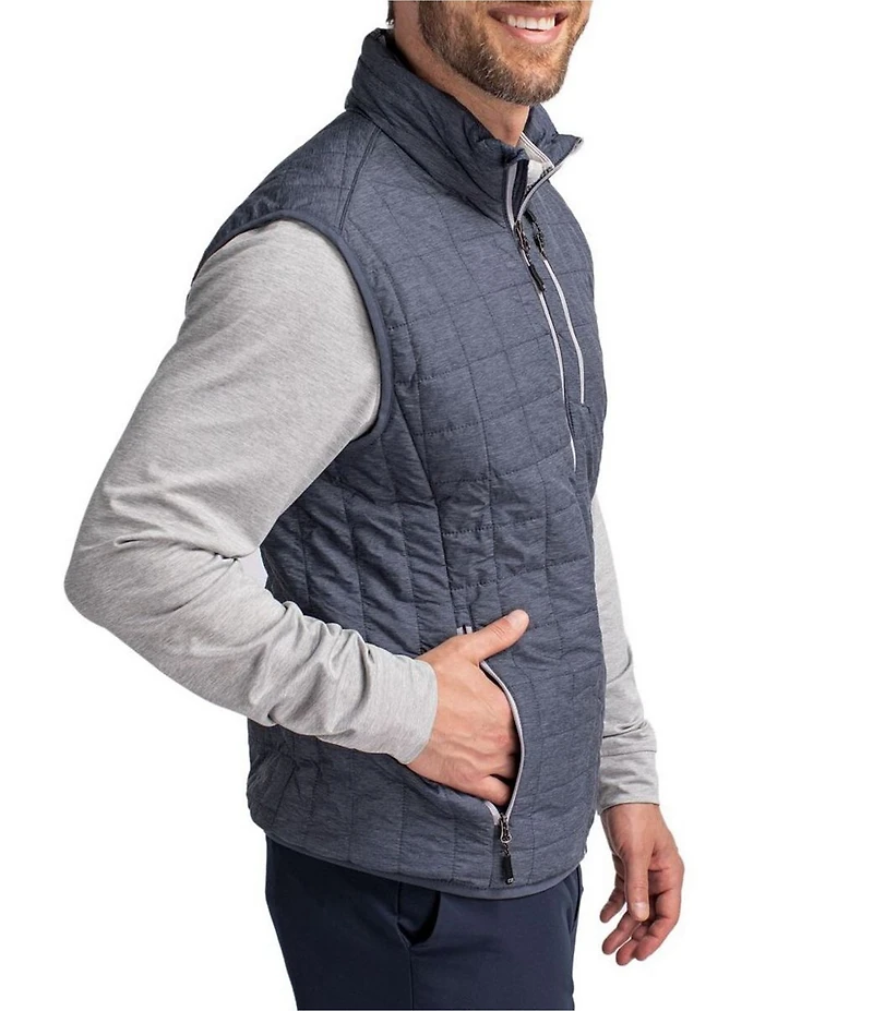 Cutter & Buck Big & Tall Rainier Packable Full-Zip Insulated Puffer Vest
