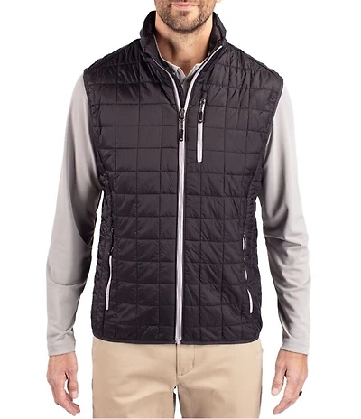 Cutter & Buck Big & Tall Rainier Packable Full-Zip Insulated Puffer Vest