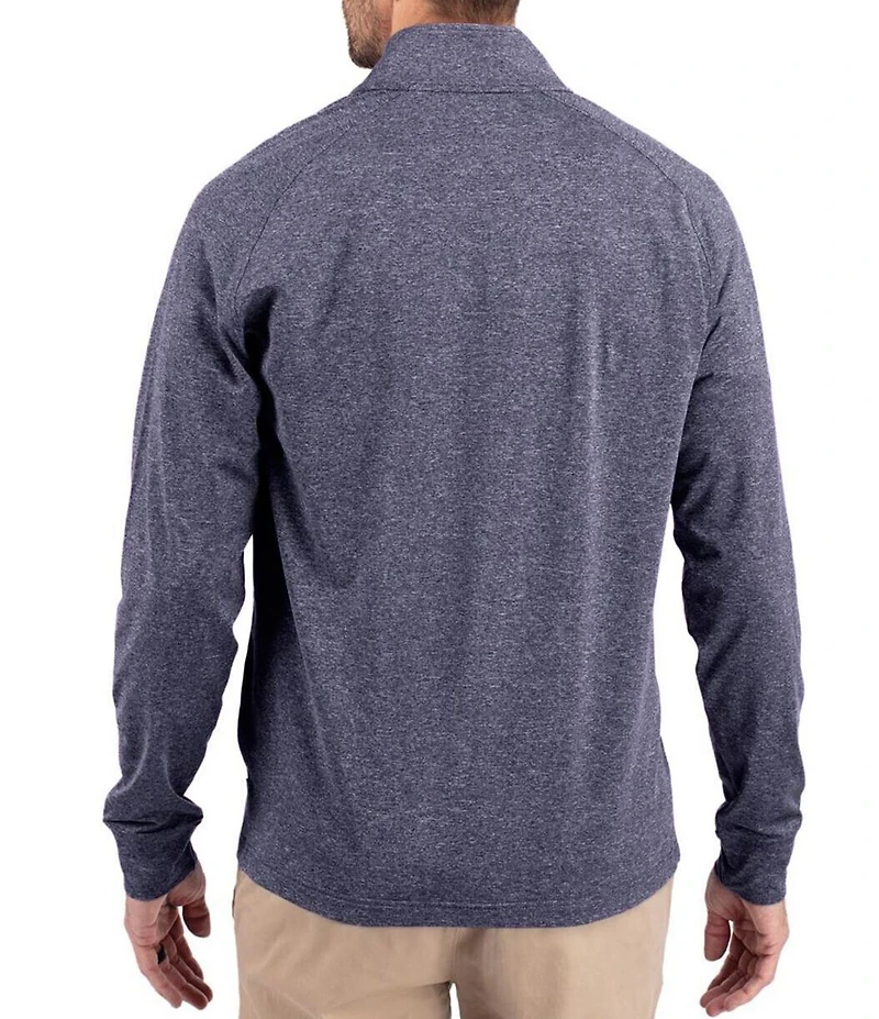 Cutter & Buck Big & Tall Soft Knit Heathered Quarter Zip Pullover
