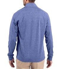 Cutter & Buck Big & Tall Soft Knit Heathered Quarter Zip Pullover