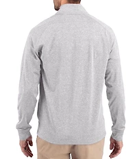 Cutter & Buck Big & Tall Soft Knit Heathered Quarter Zip Pullover