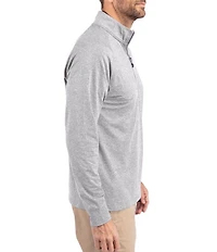 Cutter & Buck Big & Tall Soft Knit Heathered Quarter Zip Pullover