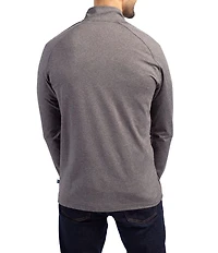 Cutter & Buck Big & Tall Soft Knit Heathered Quarter Zip Pullover