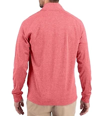 Cutter & Buck Big & Tall Soft Knit Heathered Quarter Zip Pullover
