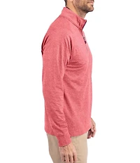 Cutter & Buck Big & Tall Soft Knit Heathered Quarter Zip Pullover