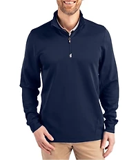 Cutter & Buck Big & Tall Traverse Performance Stretch Half-Zip Pullover