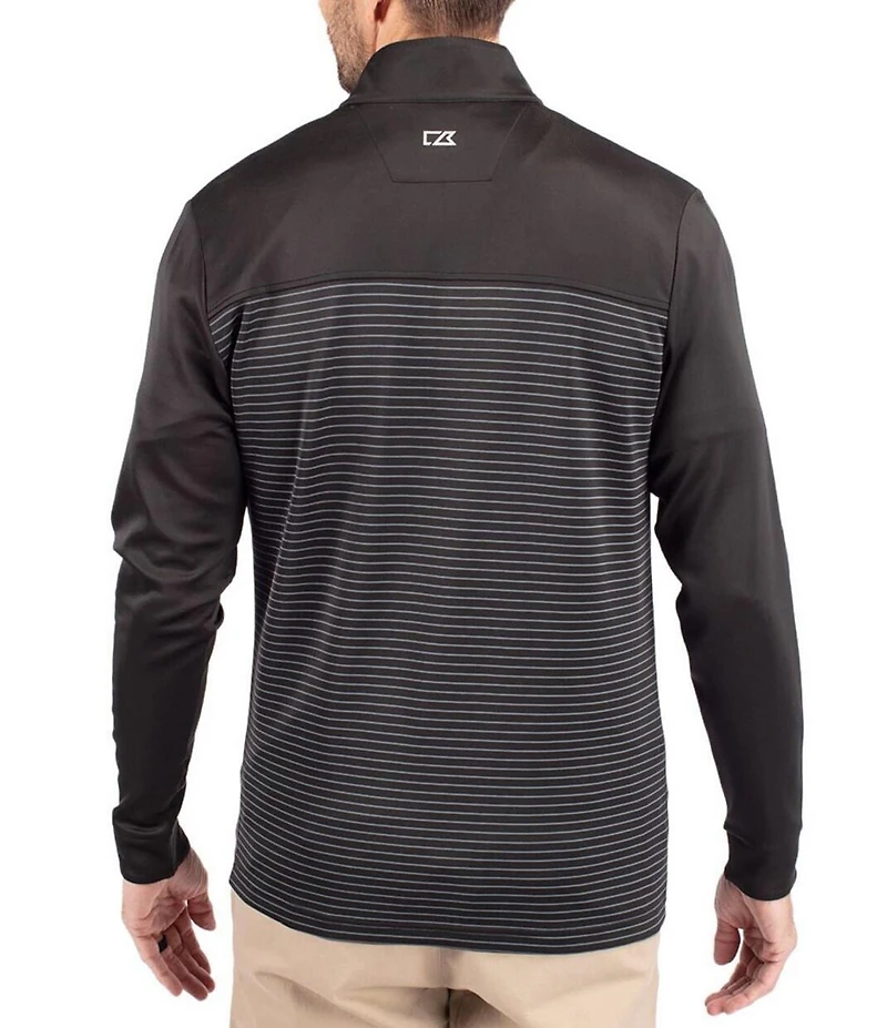 Cutter & Buck Big & Tall Traverse Stripe Quarter-Zip Pullover