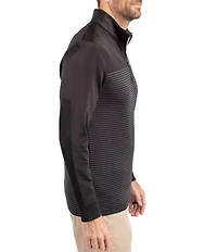 Cutter & Buck Big & Tall Traverse Stripe Quarter-Zip Pullover