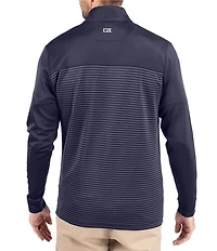 Cutter & Buck Big & Tall Traverse Stripe Quarter-Zip Pullover