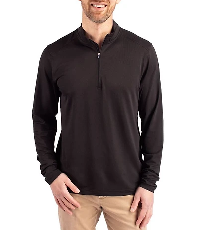 Cutter & Buck Big & Tall Virtue Eco Pique Performance Stretch Quarter-Zip Pullover