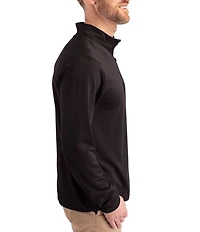 Cutter & Buck Big & Tall Virtue Eco Pique Performance Stretch Quarter-Zip Pullover