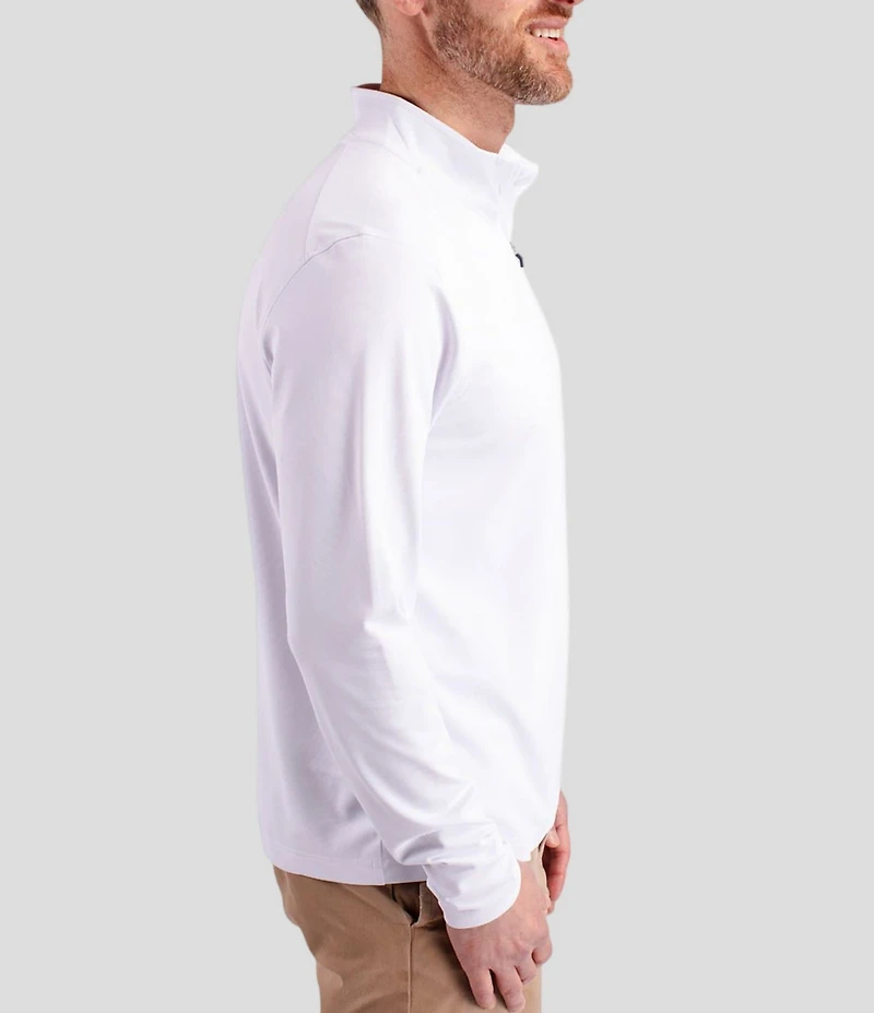 Cutter & Buck Big & Tall Virtue Eco Pique Performance Stretch Quarter-Zip Pullover