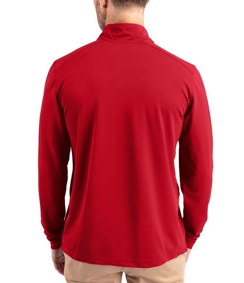 Cutter & Buck Big & Tall Virtue Eco Pique Performance Stretch Quarter-Zip Pullover
