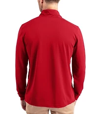 Cutter & Buck Big & Tall Virtue Eco Pique Performance Stretch Quarter-Zip Pullover