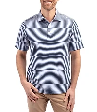 Cutter & Buck Big & Tall Virtue Eco Pique Stripe Short Sleeve Polo Shirt