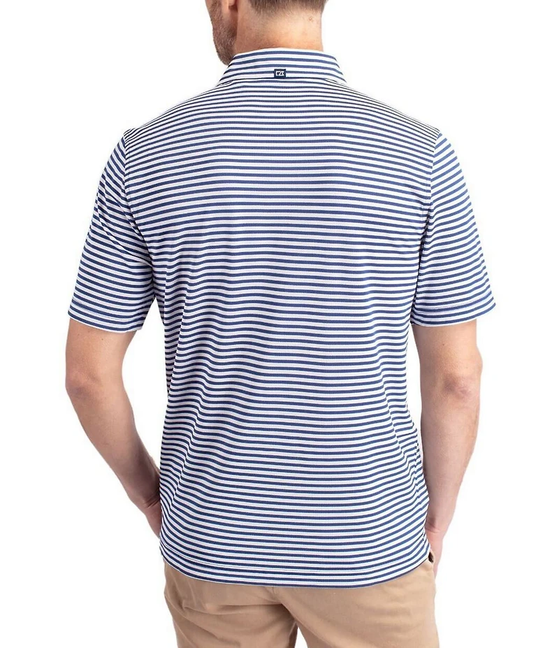 Cutter & Buck Big & Tall Virtue Eco Pique Stripe Short Sleeve Polo Shirt