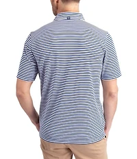 Cutter & Buck Big & Tall Virtue Eco Pique Stripe Short Sleeve Polo Shirt