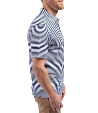 Cutter & Buck Big & Tall Virtue Eco Pique Stripe Short Sleeve Polo Shirt