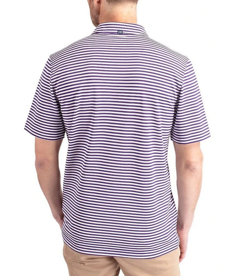 Cutter & Buck Big & Tall Virtue Eco Pique Stripe Short Sleeve Polo Shirt