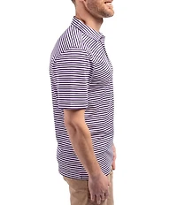 Cutter & Buck Big & Tall Virtue Eco Pique Stripe Short Sleeve Polo Shirt