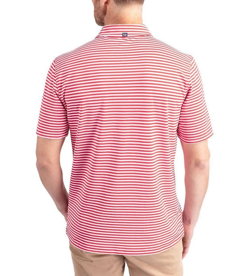 Cutter & Buck Big & Tall Virtue Eco Pique Stripe Short Sleeve Polo Shirt