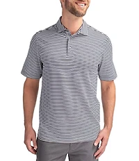 Cutter & Buck Big & Tall Virtue Eco Pique Stripe Short Sleeve Polo Shirt