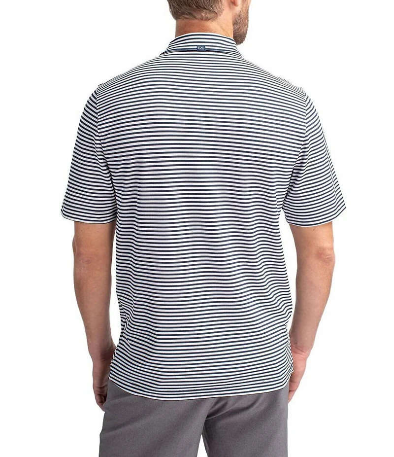 Cutter & Buck Big & Tall Virtue Eco Pique Stripe Short Sleeve Polo Shirt