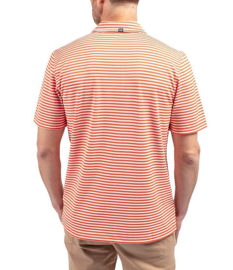 Cutter & Buck Big & Tall Virtue Eco Pique Stripe Short Sleeve Polo Shirt