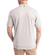 Cutter & Buck Big & Tall Virtue Eco Pique Stripe Short Sleeve Polo Shirt