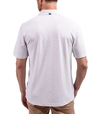 Cutter & Buck Big & Tall Virtue Eco Pique Tile Print Short Sleeve Polo Shirt