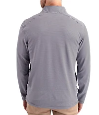 Cutter & Buck Big & Tall Virtue Micro Stripe Featherlight Pique Quarter Zip Pullover