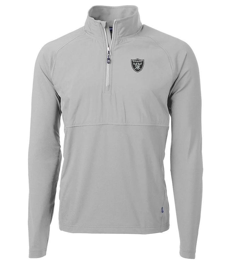 Cutter & Buck NFL AFC Adapt Eco Knit Stretch Hybrid Quarter-Zip Pullover