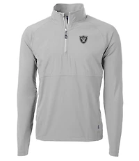 Cutter & Buck NFL AFC Adapt Eco Knit Stretch Hybrid Quarter-Zip Pullover