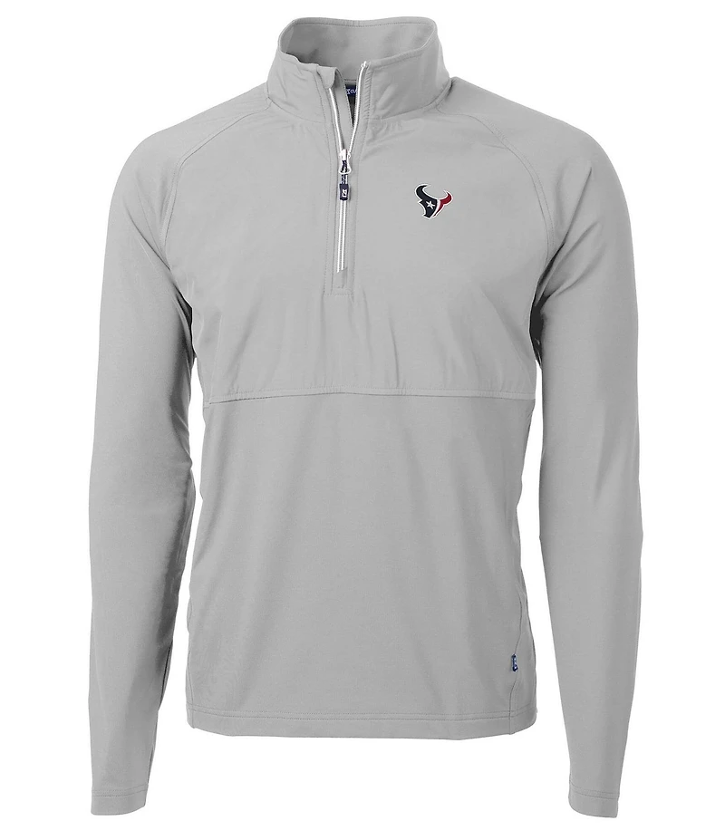 Cutter & Buck NFL AFC Adapt Eco Knit Stretch Hybrid Quarter-Zip Pullover