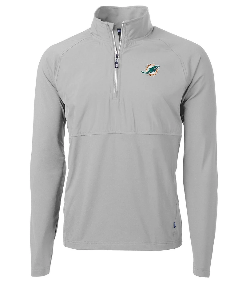 Cutter & Buck NFL AFC Adapt Eco Knit Stretch Hybrid Quarter-Zip Pullover