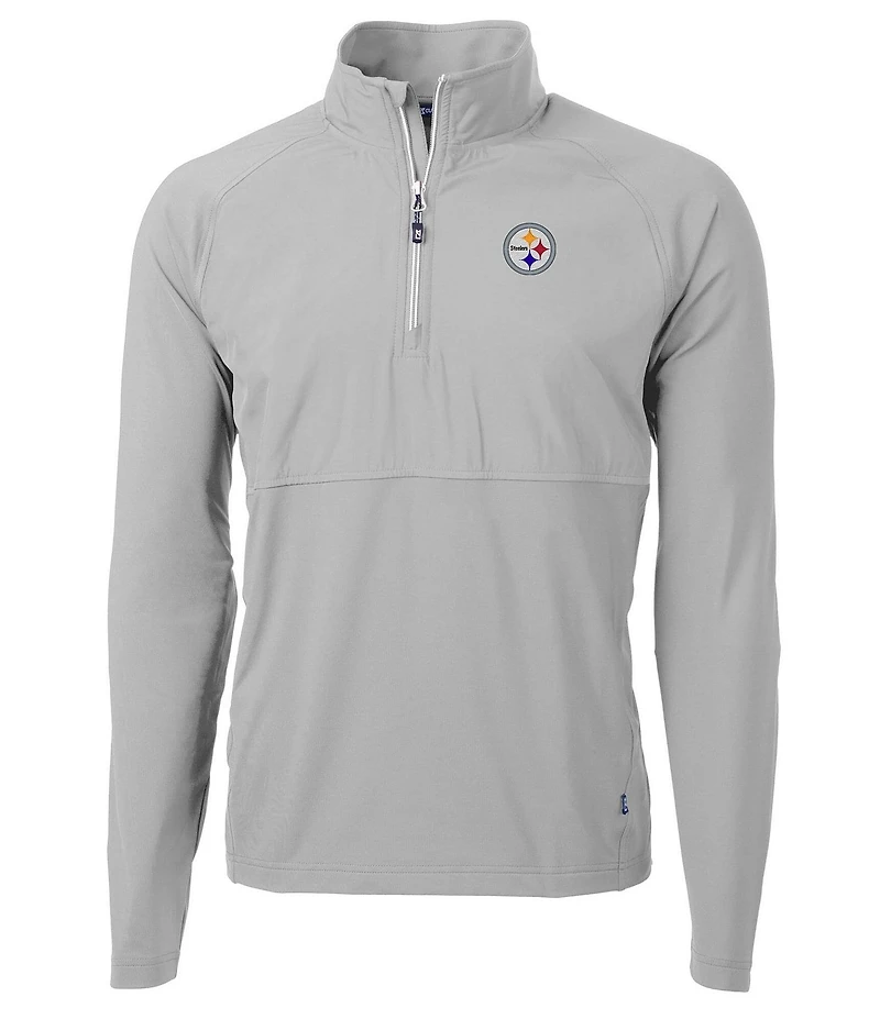 Cutter & Buck NFL AFC Adapt Eco Knit Stretch Hybrid Quarter-Zip Pullover