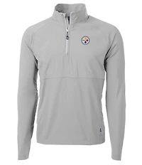 Cutter & Buck NFL AFC Adapt Eco Knit Stretch Hybrid Quarter-Zip Pullover
