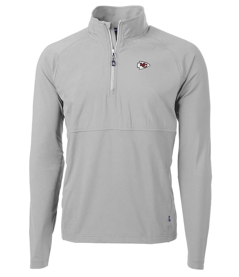 Cutter & Buck NFL AFC Adapt Eco Knit Stretch Hybrid Quarter-Zip Pullover