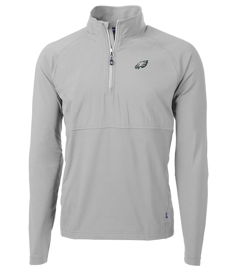 Cutter & Buck NFL NFC Adapt Eco Knit Stretch Hybrid Quarter-Zip Pullover