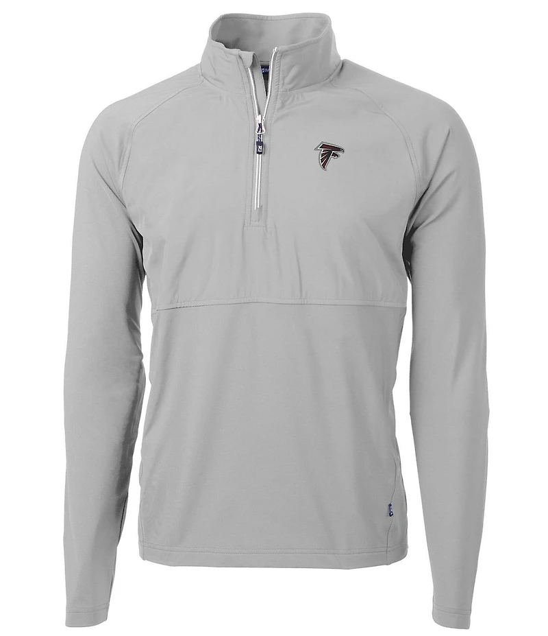 Cutter & Buck NFL NFC Adapt Eco Knit Stretch Hybrid Quarter-Zip Pullover