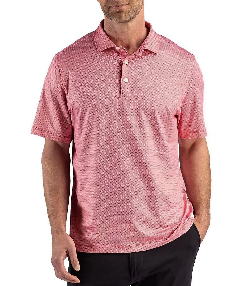 Cutter & Buck Pike Lattice Polo Recycled Lattice Print Polo