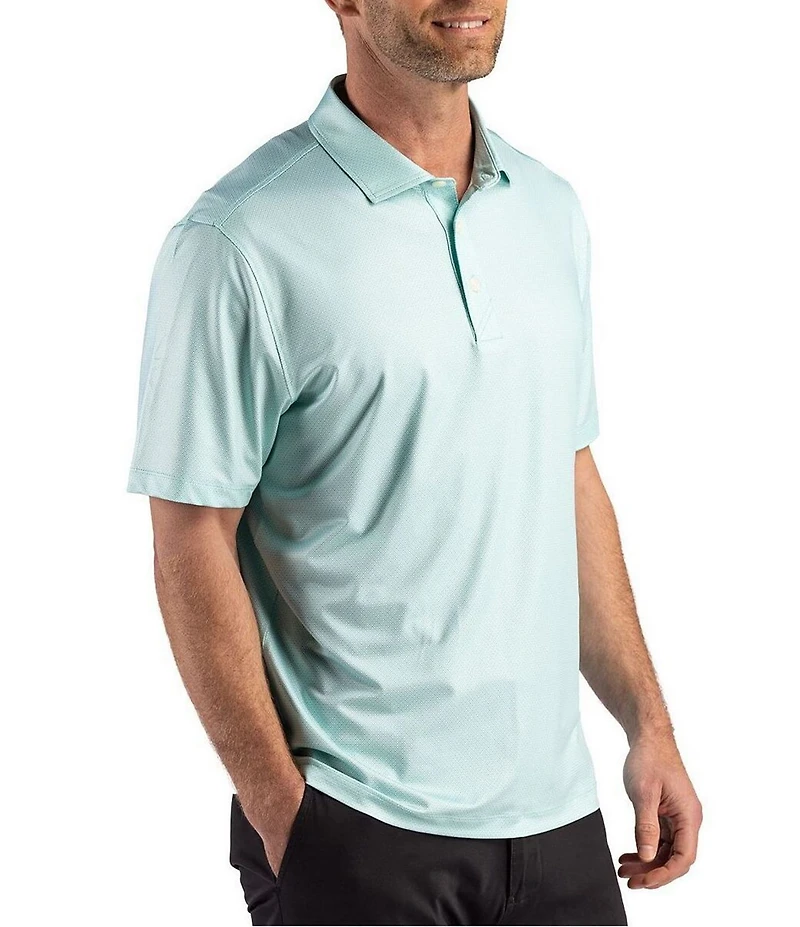 Cutter & Buck Pike Lattice Polo Recycled Lattice Print Polo