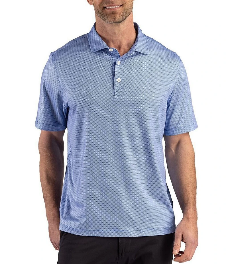 Cutter & Buck Pike Lattice Polo Recycled Lattice Print Polo